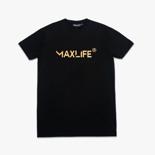 MAXLIFE CORE BLACK REFLECTIVE T-SHIRT